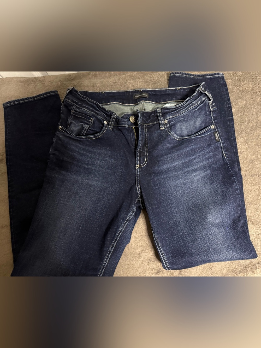 Silver Jeans Women's Dark Indigo Skinny Jeans